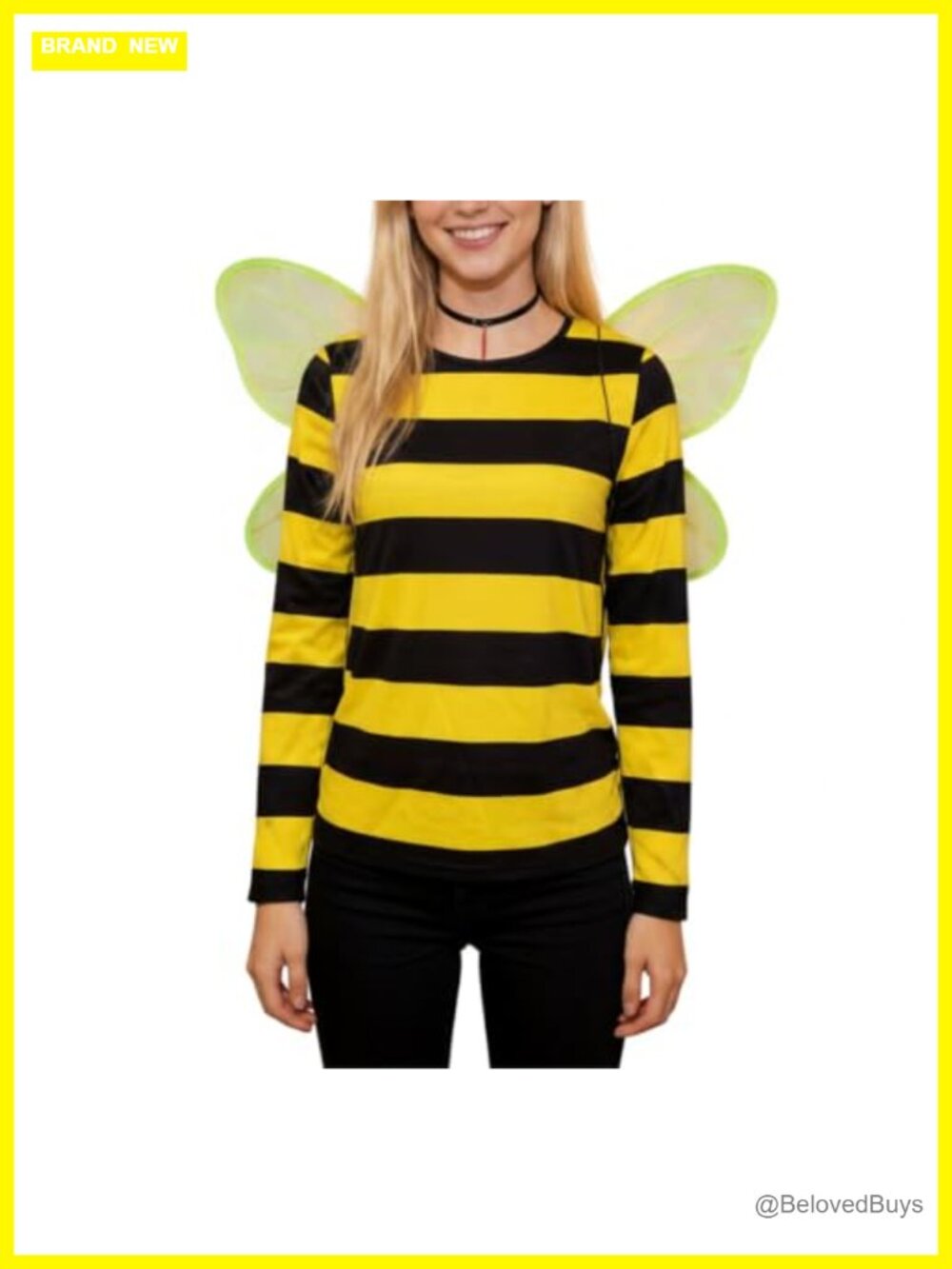 Women's Striped Long Sleeve Grunge Shirt Y2K Fairy Teens Fitted Crew Neck